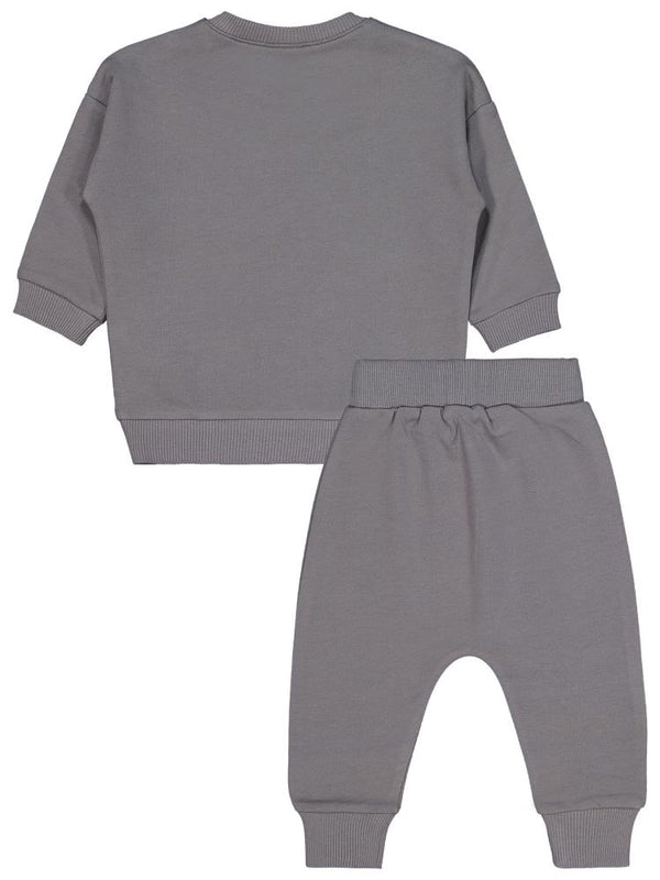 Civil Baby CVL Baskılı 6-18 Ay Takım - Gri