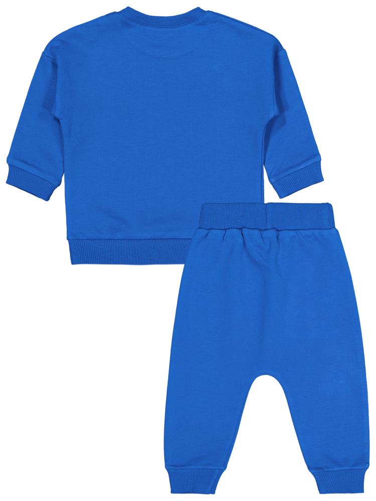 Civil Baby CVL Baskılı 6-18 Ay Takım - Mavi