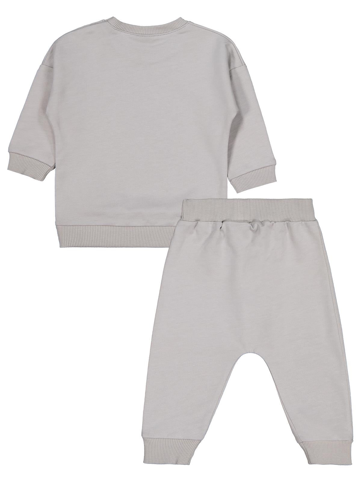 Civil Baby CVL Baskılı 6-18 Ay Takım - Gri