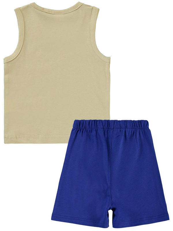 Civil Baby Beach Days Baskılı 6-18 Ay Takım - Bej