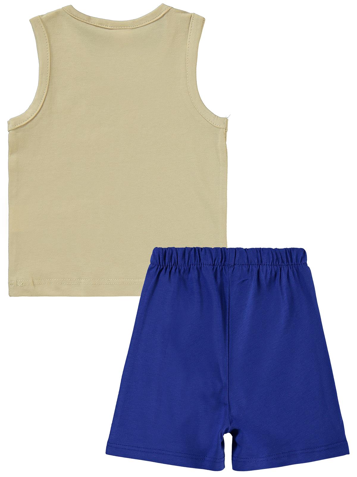 Civil Baby Beach Days Baskılı 6-18 Ay Takım - Bej