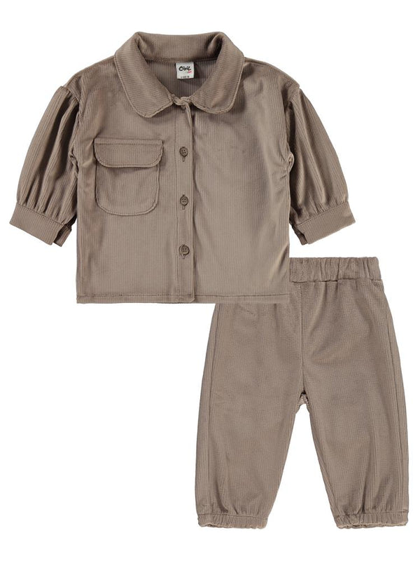 Civil Baby Cepli 6-18 Ay Takım - Bej