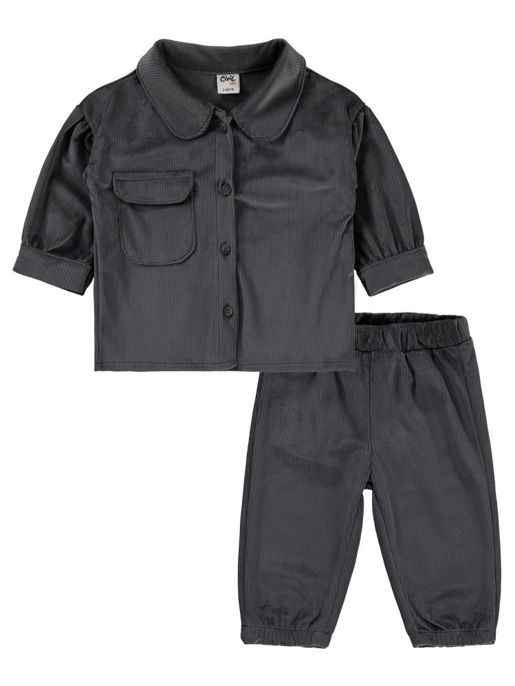 Civil Baby Cepli 6-18 Ay Takım - Gri