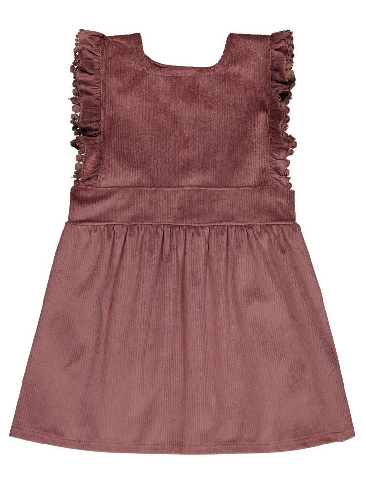 Civil Baby Kol Fırfırlı 6-18 Ay Elbise - Kahve