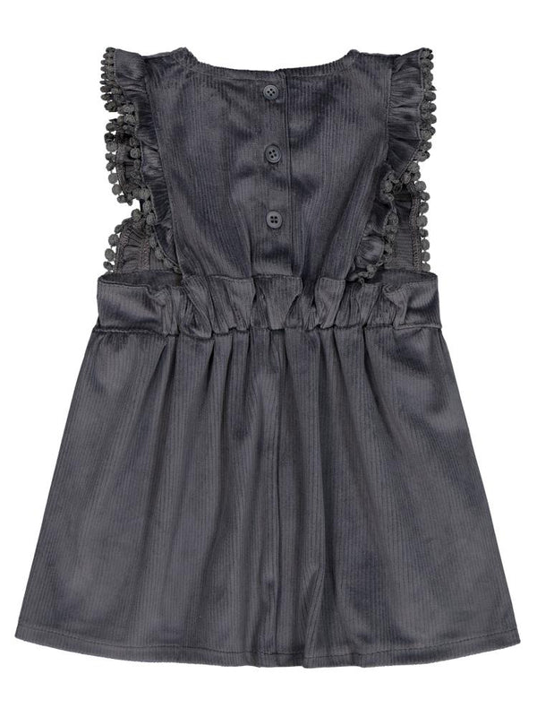 Civil Baby Kol Fırfırlı 6-18 Ay Elbise - Gri