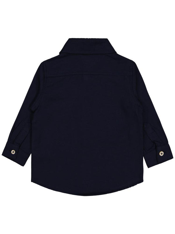 Civil Baby Dinozor Nakışlı 6-18 Ay Gömlek - Lacivert