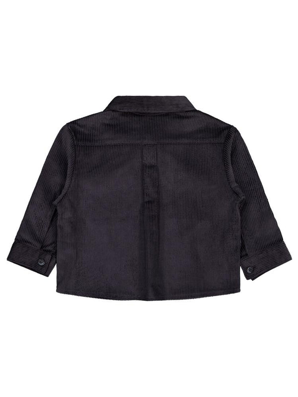 Civil Boys Çift Cepli Kadife 2-5 Yaş Gömlek - Gri