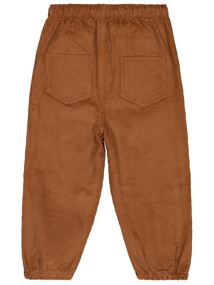 Civil Boys Bağcıklı Joger Kadife 2-5 Yaş Pantolon - Kahve