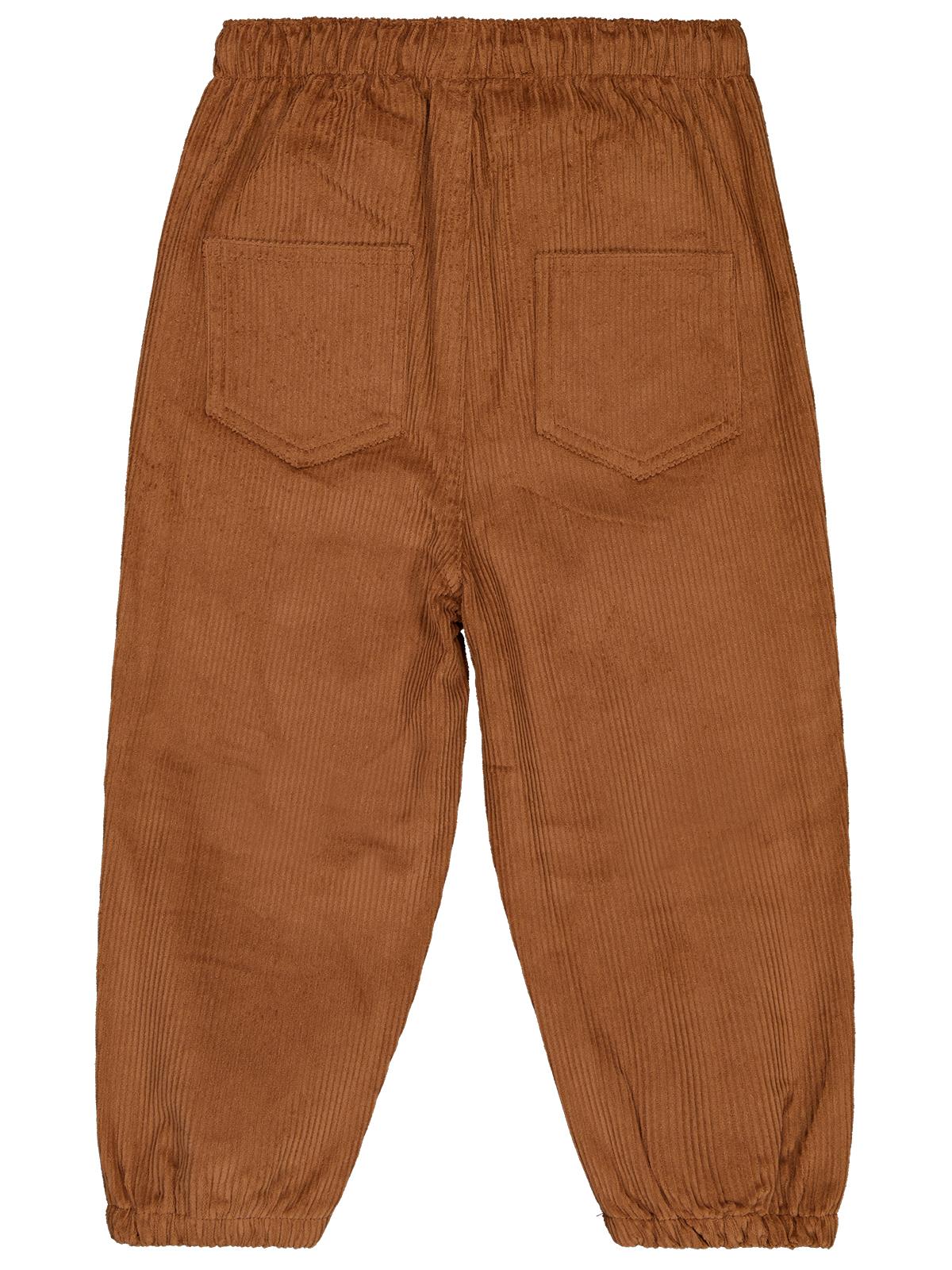 Civil Boys Bağcıklı Joger Kadife 2-5 Yaş Pantolon - Kahve
