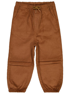 Civil Boys Bağcıklı Joger Kadife 2-5 Yaş Pantolon - Kahve