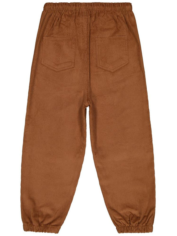 Civil Boys Bağcıklı Joger Kadife 6-9 Yaş Pantolon - Kahve