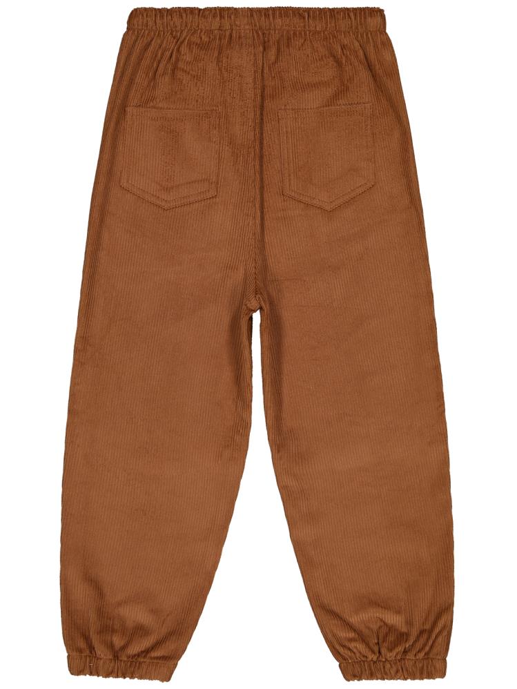 Civil Boys Bağcıklı Joger Kadife 6-9 Yaş Pantolon - Kahve