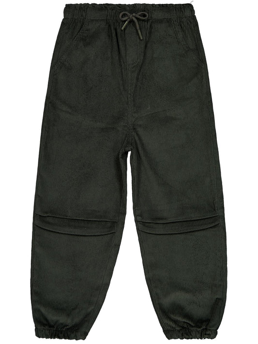Civil Boys Bağcıklı Joger Kadife 6-9 Yaş Pantolon - Haki