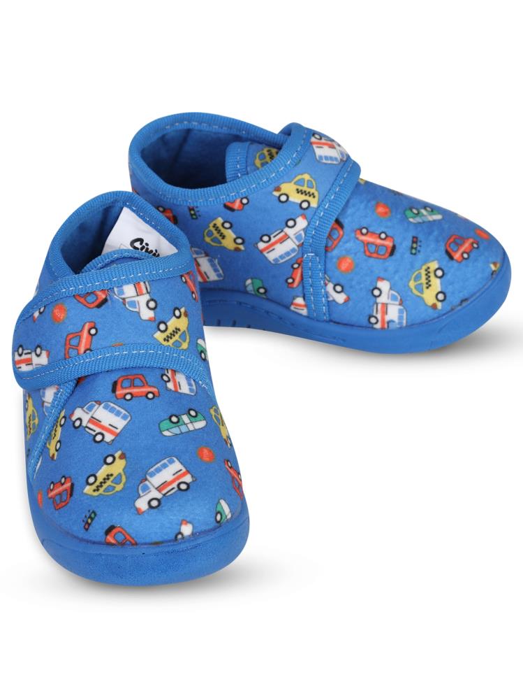 Civil Boys Araba Baskılı 21-26 Numara Panduf - Mavi