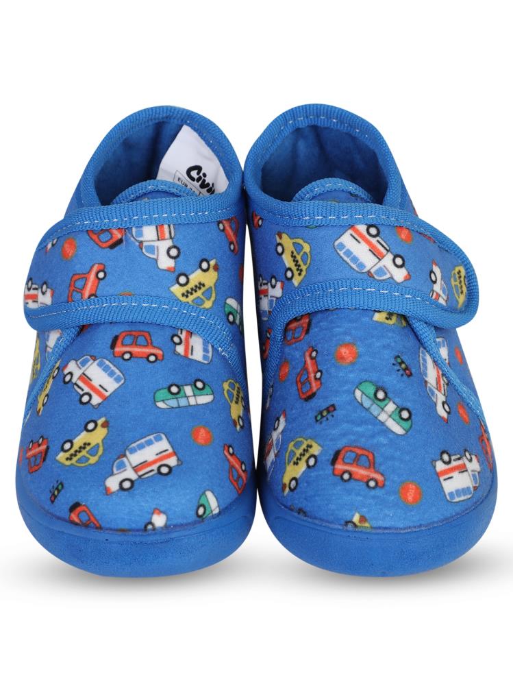 Civil Boys Araba Baskılı 21-26 Numara Panduf - Mavi