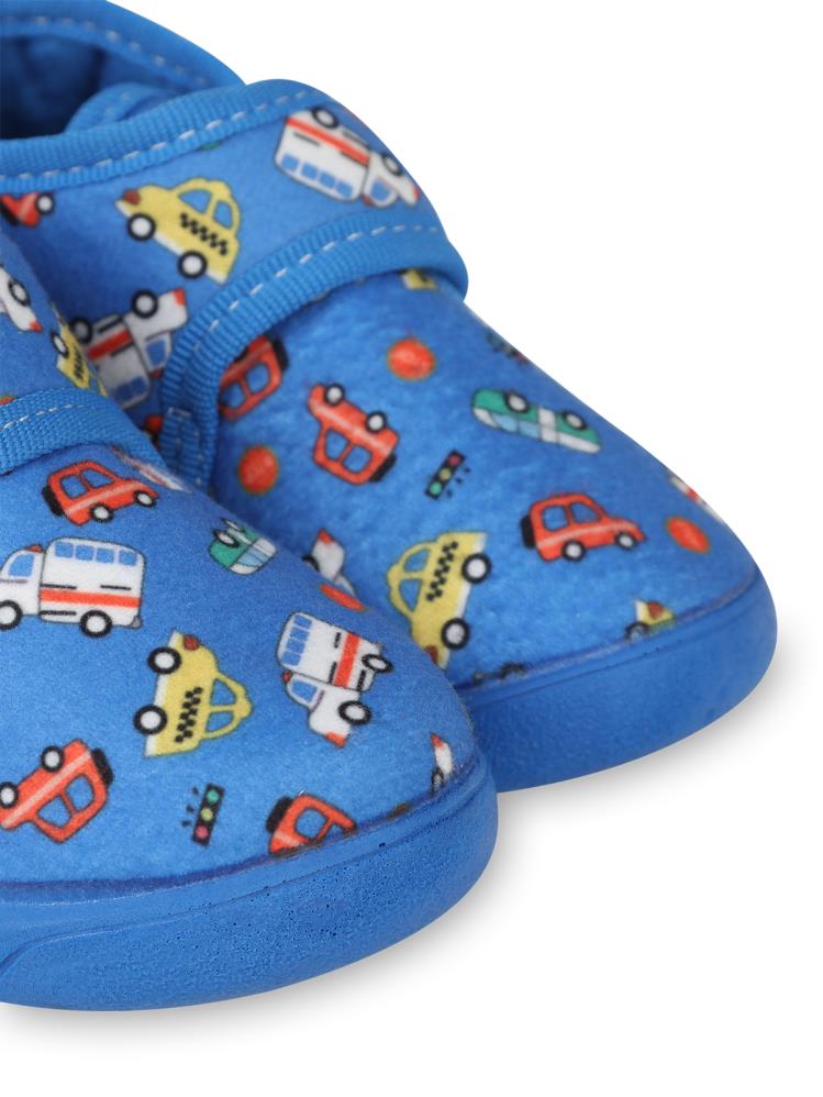 Civil Boys Araba Baskılı 21-26 Numara Panduf - Mavi