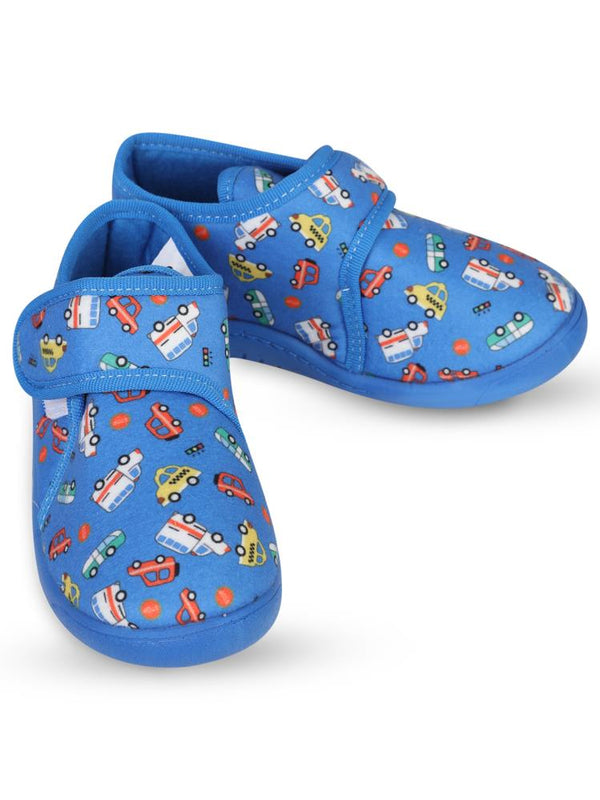 Civil Boys Araba Baskılı 27-32 Numara Panduf - Mavi