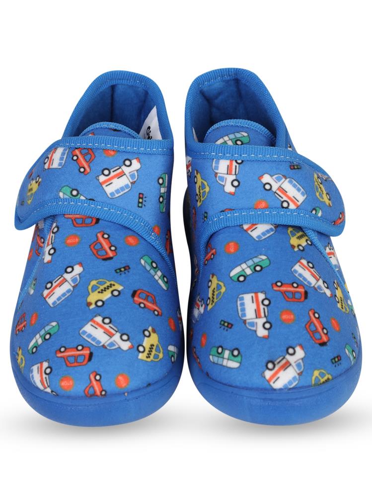 Civil Boys Araba Baskılı 27-32 Numara Panduf - Mavi