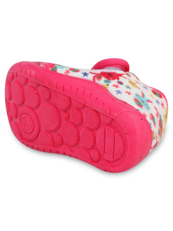 Civil Girls Tavşan Baskılı 21-26 Numara Panduf - Ekru