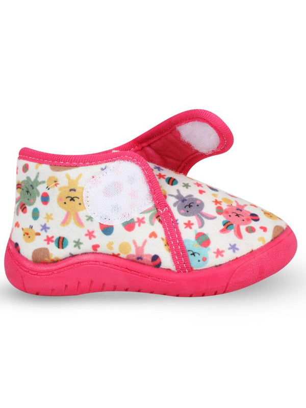 Civil Girls Tavşan Baskılı 27-32 Numara Panduf - Ekru