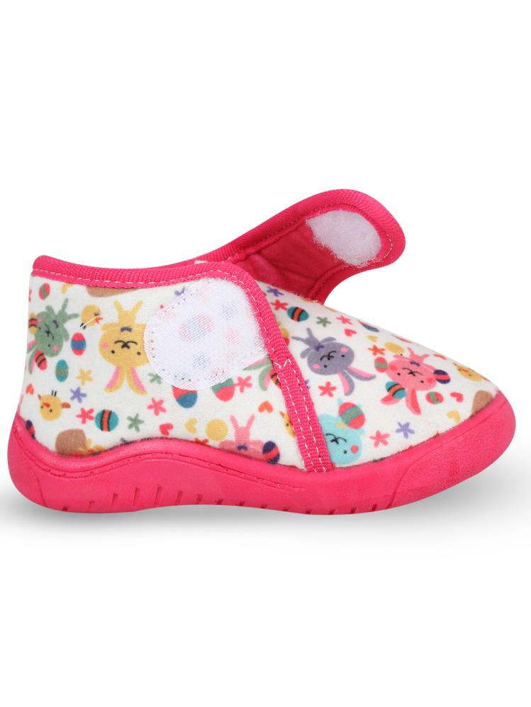 Civil Girls Tavşan Baskılı 27-32 Numara Panduf - Ekru