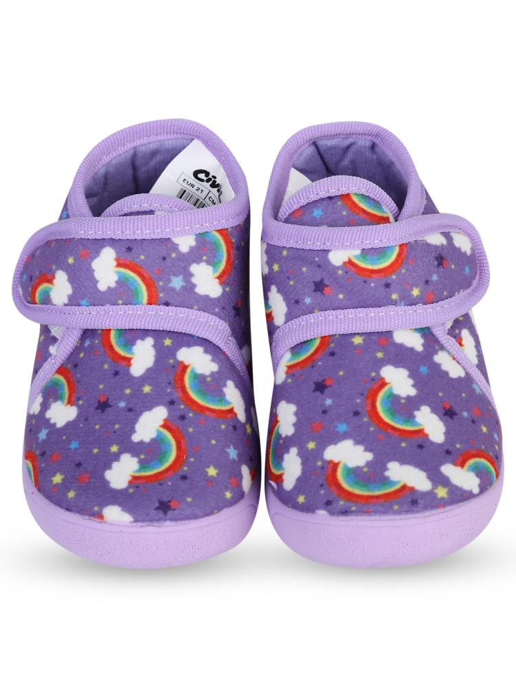 Civil Girls Unicorn Baskılı 21-26 Numara Panduf - Lila