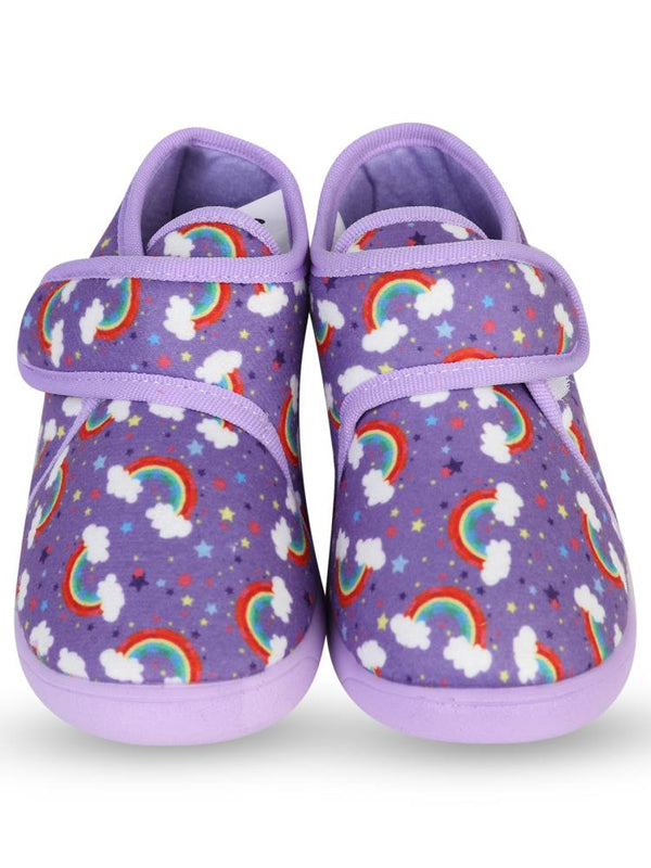 Civil Girls Unicorn Baskılı 27-32  Numara Panduf - Lila