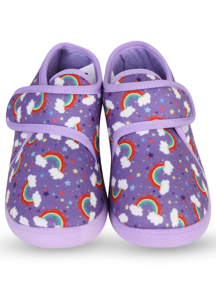 Civil Girls Unicorn Baskılı 27-32  Numara Panduf - Lila