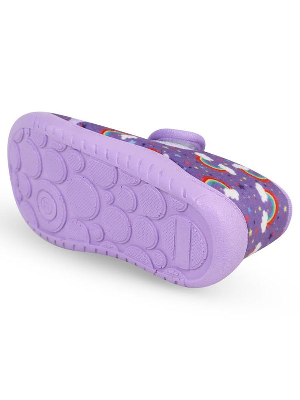 Civil Girls Unicorn Baskılı 27-32  Numara Panduf - Lila