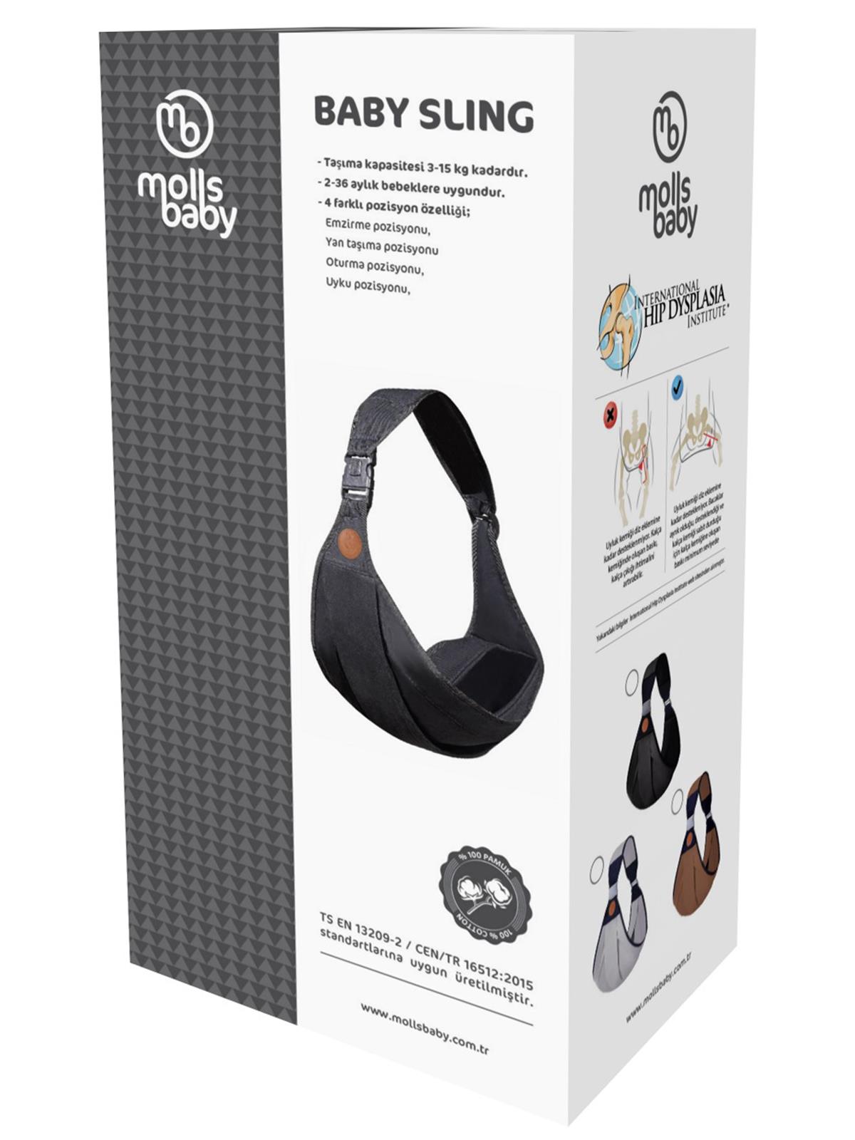 Molls Baby Pratik Kanguru Sling - Siyah