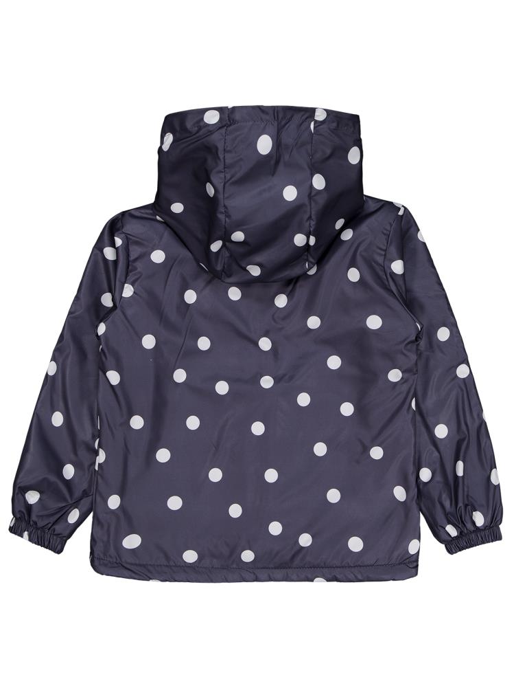 Civil Girls Polarlı Puan Baskılı 6-9 Yaş Yağmurluk - Gri