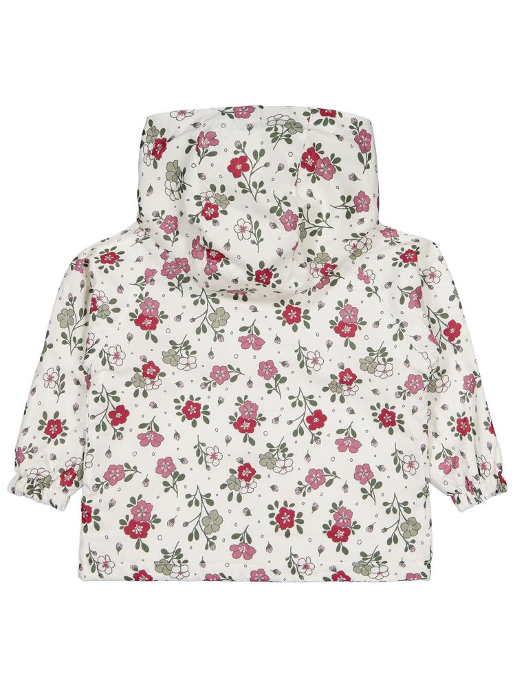 Civil Girls Polarlı Çiçek Desenli 2-5 Yaş Yağmurluk - Fil Dişi
