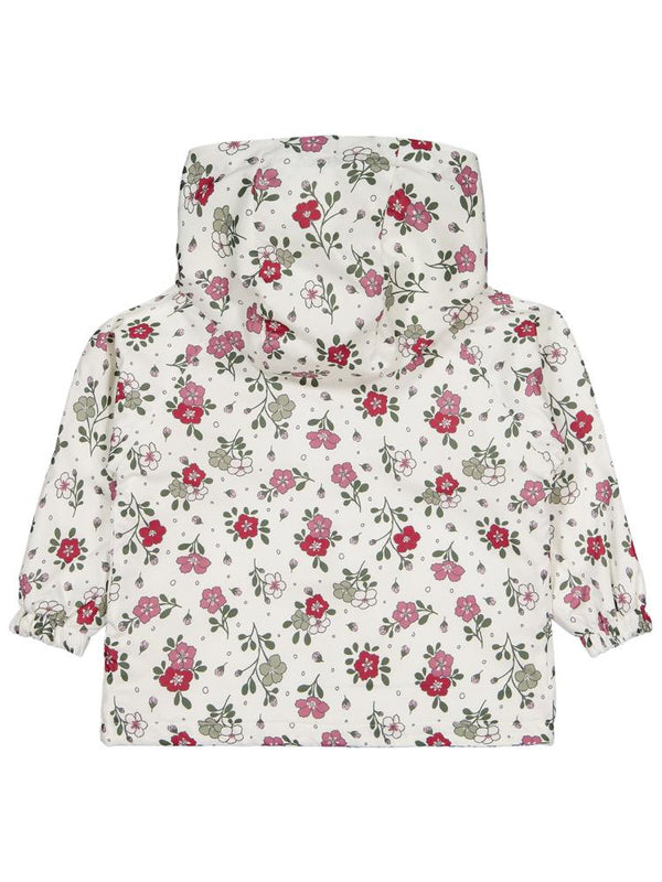 Civil Girls Polarlı Çiçek Desenli 2-5 Yaş Yağmurluk - Fil Dişi