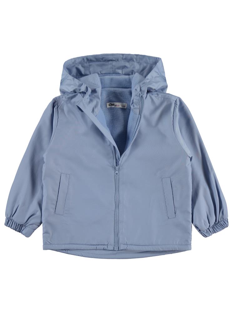 Civil Girls Polarlı Düz 2-5 Yaş Yağmurluk - Mavi