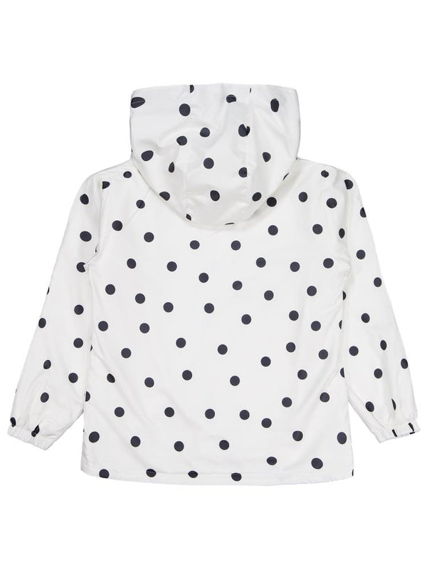 Civil Girls Polarlı Puan Baskılı 10-13 Yaş Yağmurluk - Ekru