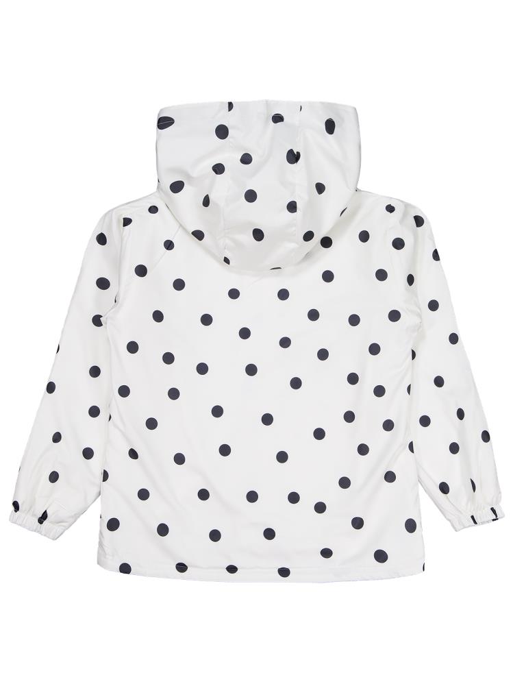 Civil Girls Polarlı Puan Baskılı 10-13 Yaş Yağmurluk - Ekru