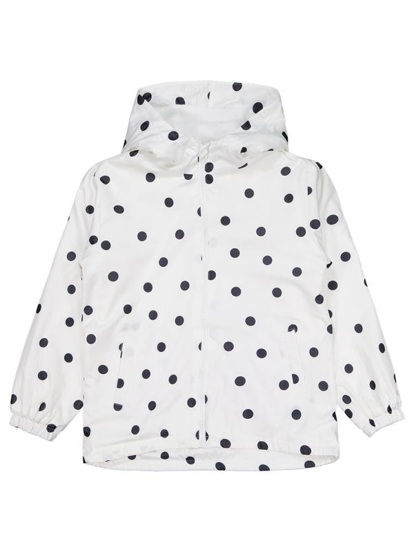 Civil Girls Polarlı Puan Baskılı 10-13 Yaş Yağmurluk - Ekru