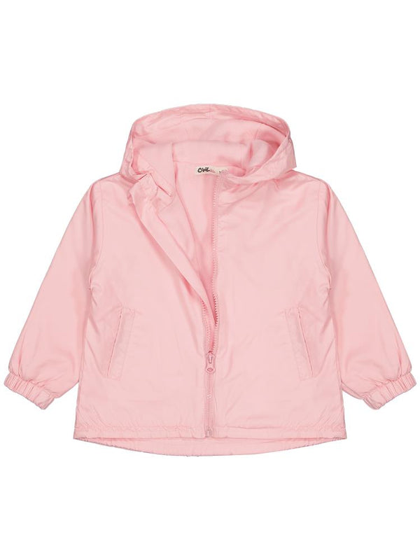 Civil Girls Polarlı Düz 2-5 Yaş Yağmurluk - Pembe