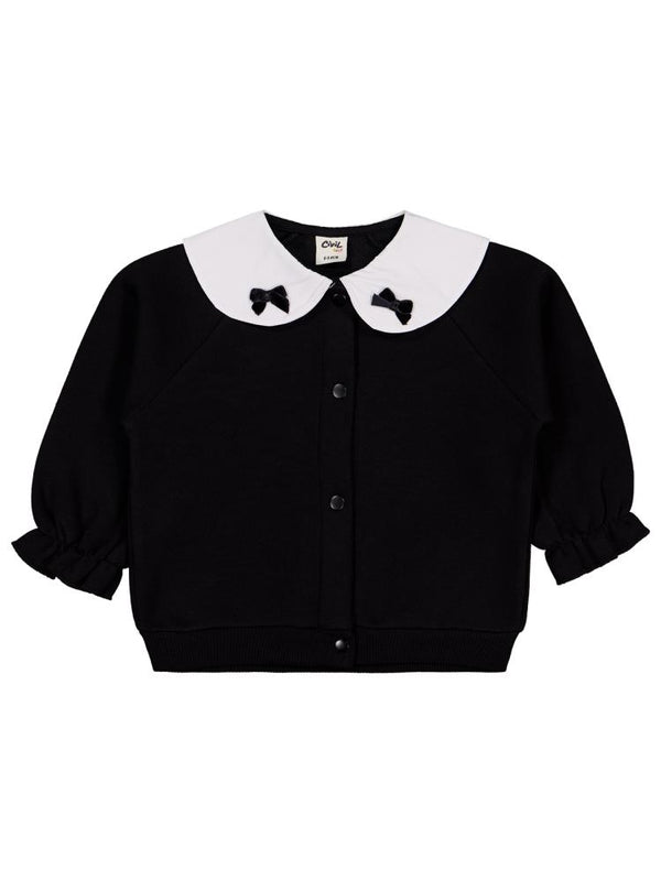 Civil Baby Fiyonklu 6-18 Ay Hırka - Siyah