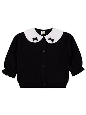 Civil Baby Fiyonklu 6-18 Ay Hırka - Siyah