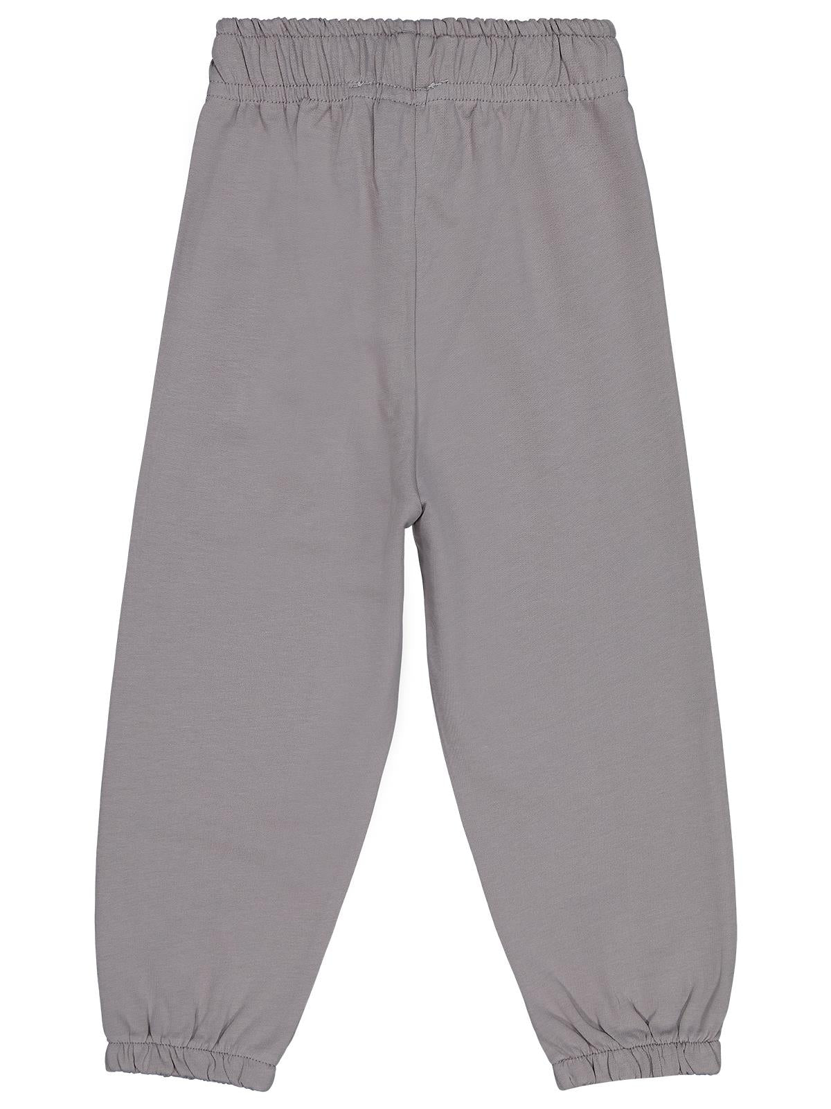 Civil Boys CVL Nakışlı Süs Bağcıklı 2-5 Yaş Eşofman Altı - Gri