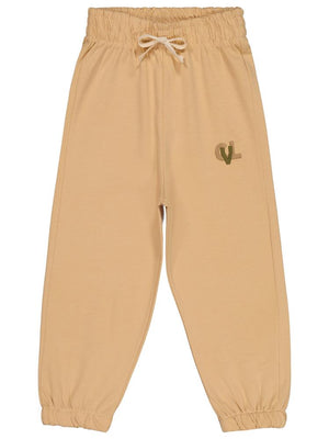 Civil Boys CVL Nakışlı Süs Bağcıklı 2-5 Yaş Eşofman Altı - Bej