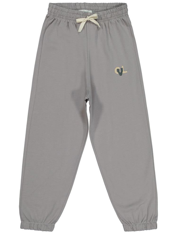 Civil Boys CVL Nakışlı Süs Bağcıklı 6-9 Yaş Eşofman Altı - Gri