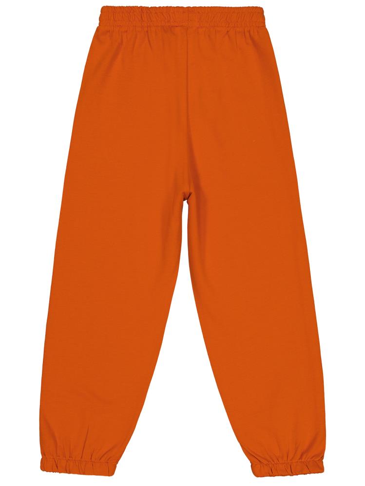 Civil Boys CVL Nakışlı Süs Bağcıklı 6-9 Yaş Eşofman Altı - Turuncu