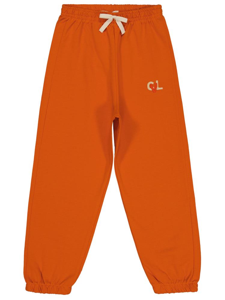 Civil Boys CVL Nakışlı Süs Bağcıklı 6-9 Yaş Eşofman Altı - Turuncu