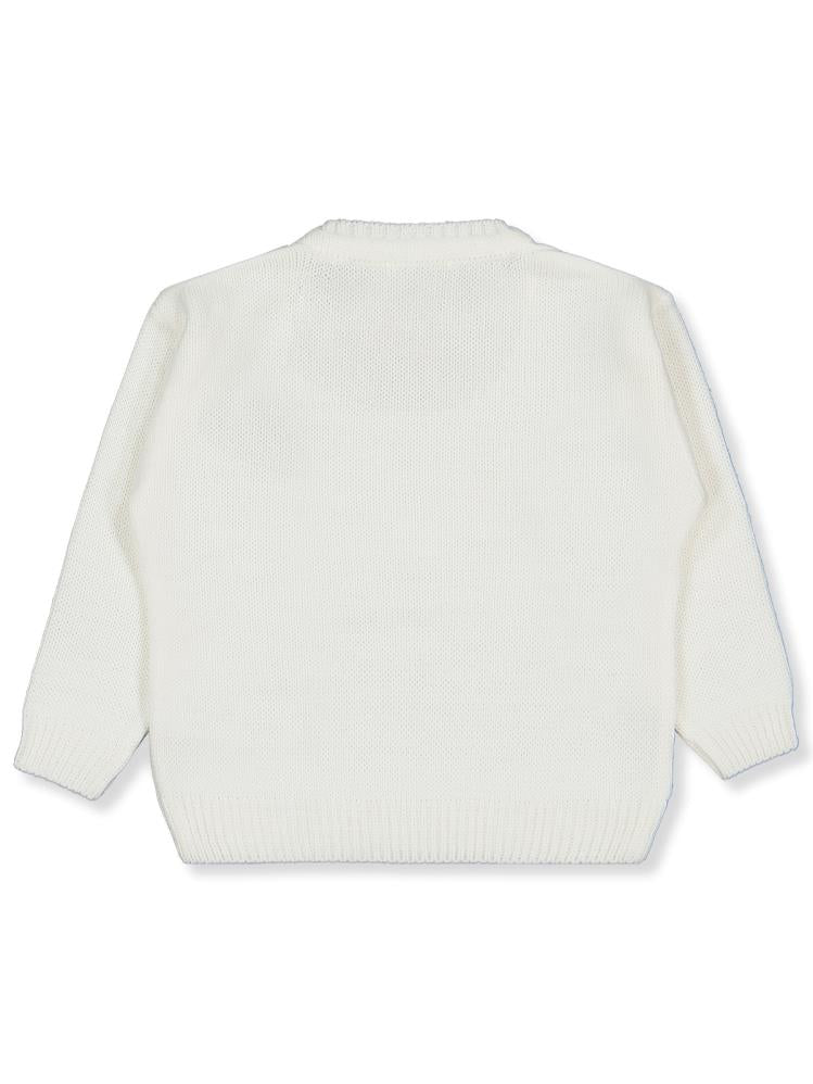 Civil Girls Düz 2-5 Yaş Kazak - Ekru