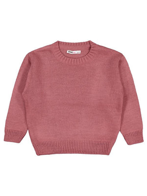 Civil Girls Düz 2-5 Yaş Kazak - Pembe