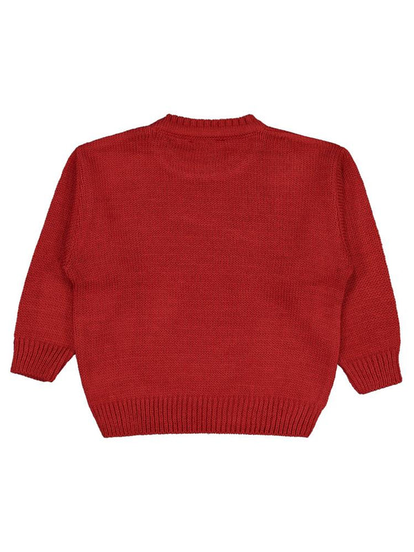 Civil Girls Düz 2-5 Yaş Kazak - Kırmızı