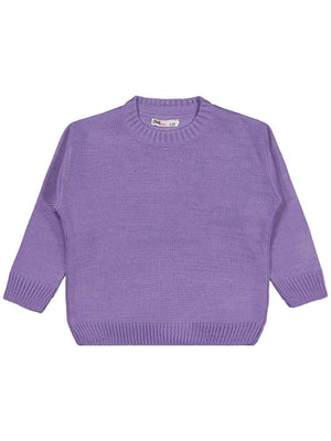 Civil Girls Düz 2-5 Yaş Kazak - Lila