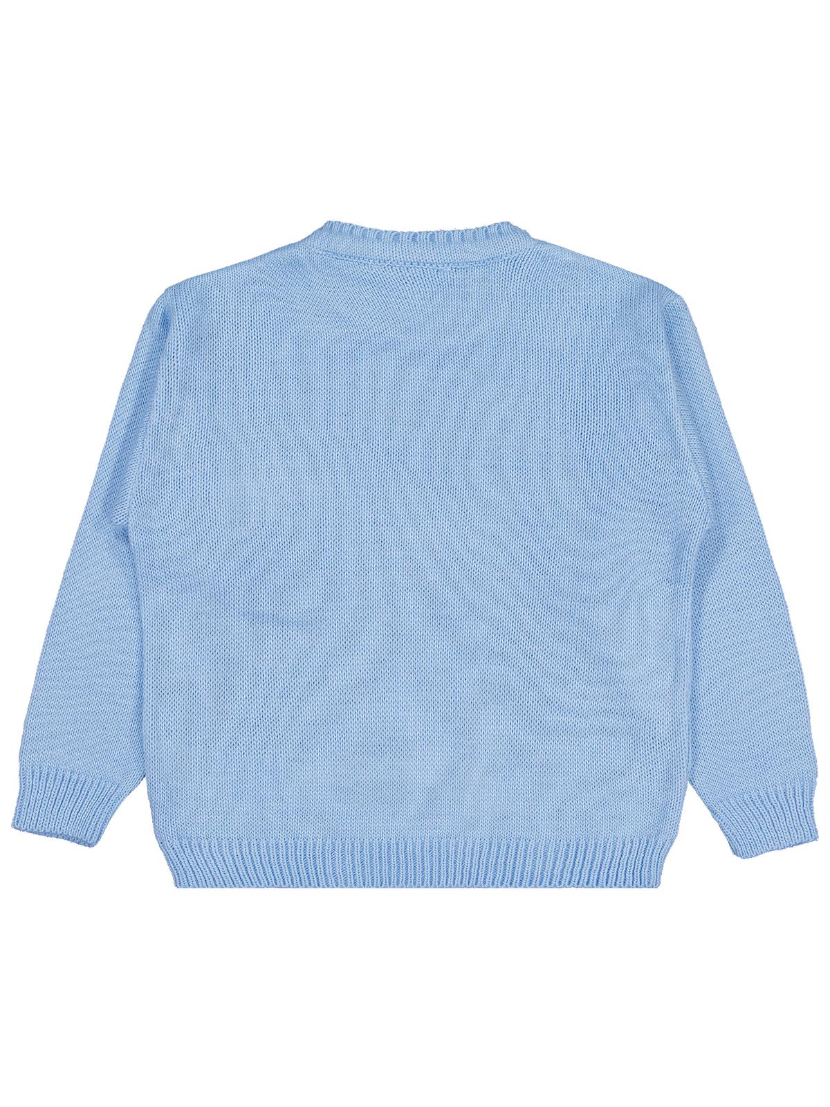 Civil Girls Düz 6-9 Yaş Kazak - Mavi